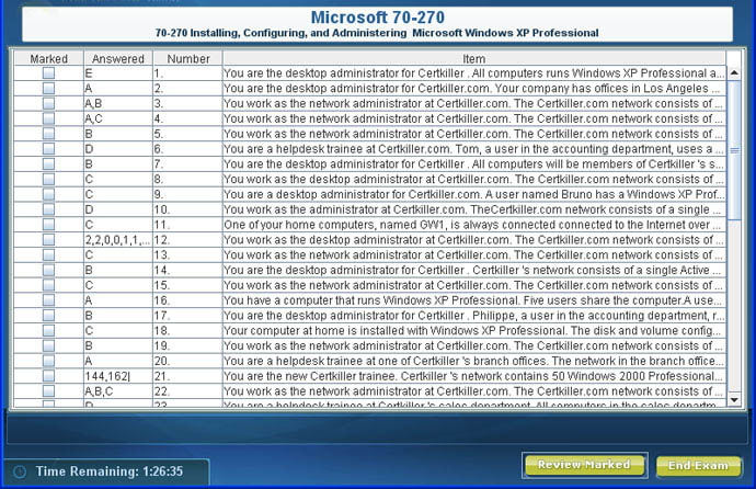 Exam Summary